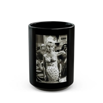 Yvette Vickers #105 (Vintage Female Icon) Black Coffee Mug 15oz - Go Mug Yourself