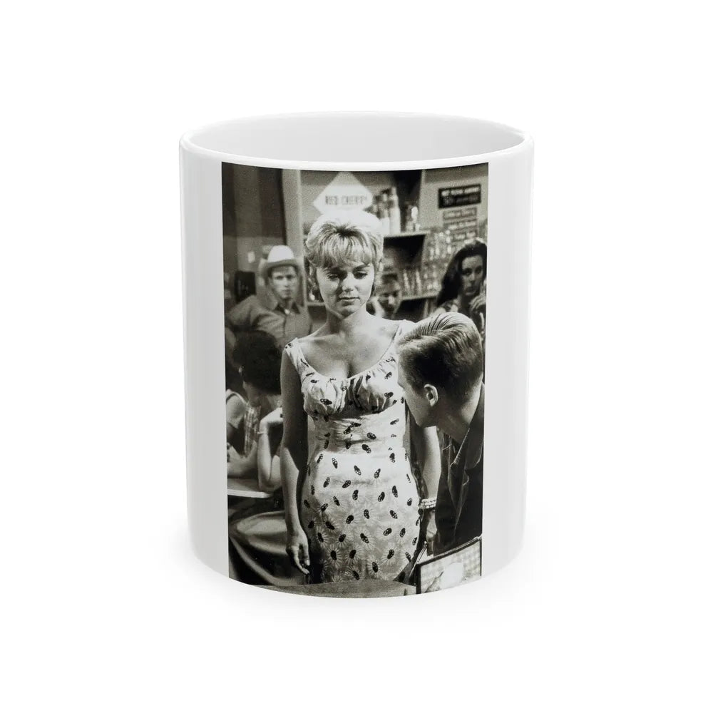 Yvette Vickers #105 (Vintage Female Icon) White Coffee Mug-11oz-Go Mug Yourself