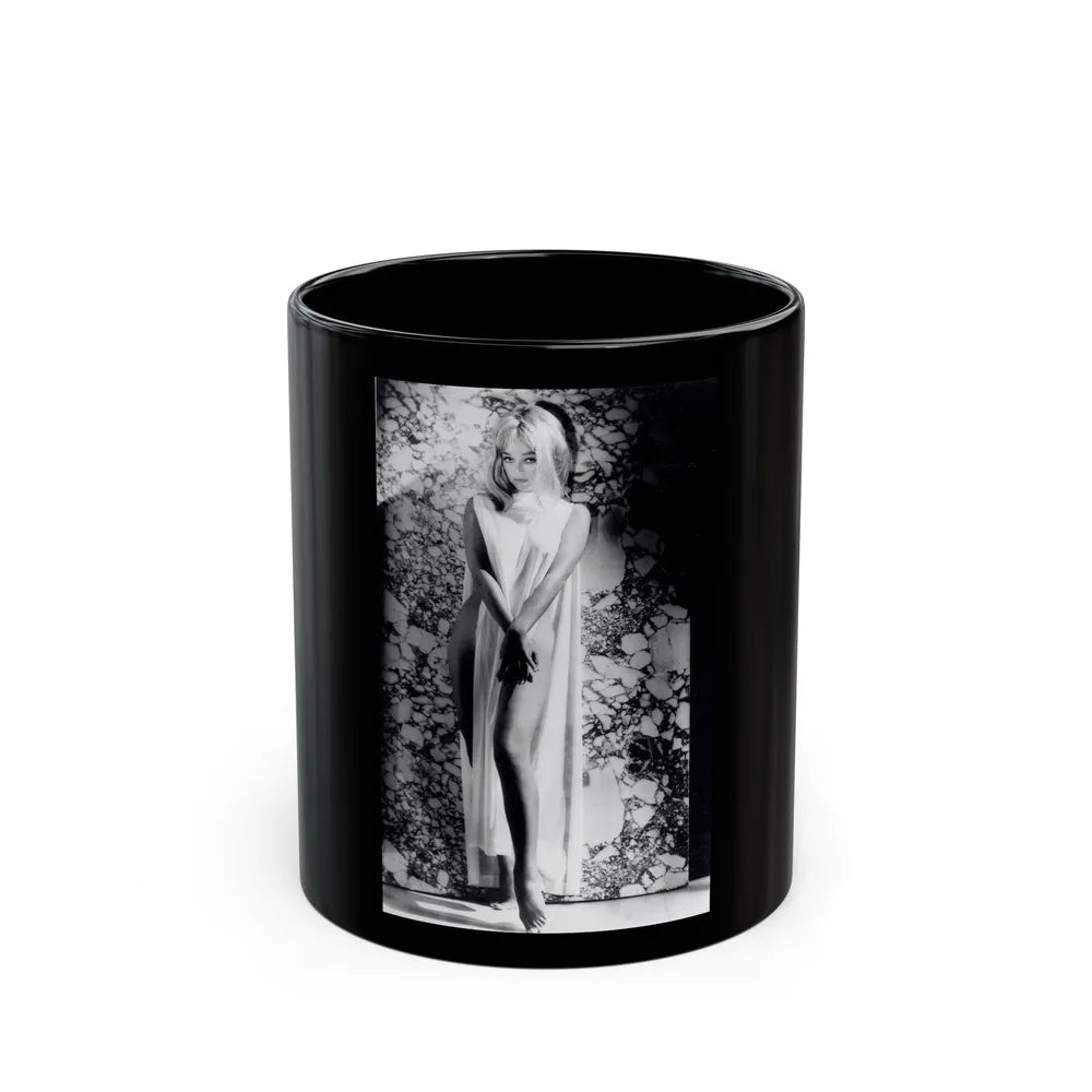 Yvette Vickers #110 (Vintage Female Icon) Black Coffee Mug-11oz-Go Mug Yourself