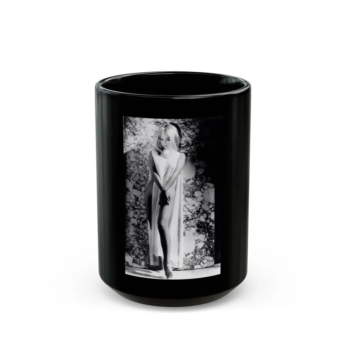 Yvette Vickers #110 (Vintage Female Icon) Black Coffee Mug 15oz - Go Mug Yourself