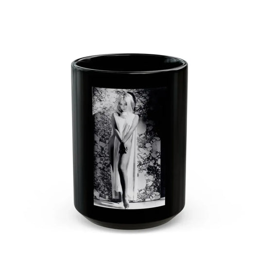 Yvette Vickers #110 (Vintage Female Icon) Black Coffee Mug 15oz - Go Mug Yourself