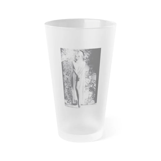 Yvette Vickers #110 (Vintage Female Icon) Frosted Pint Glass 16oz-16oz-Frosted-Go Mug Yourself