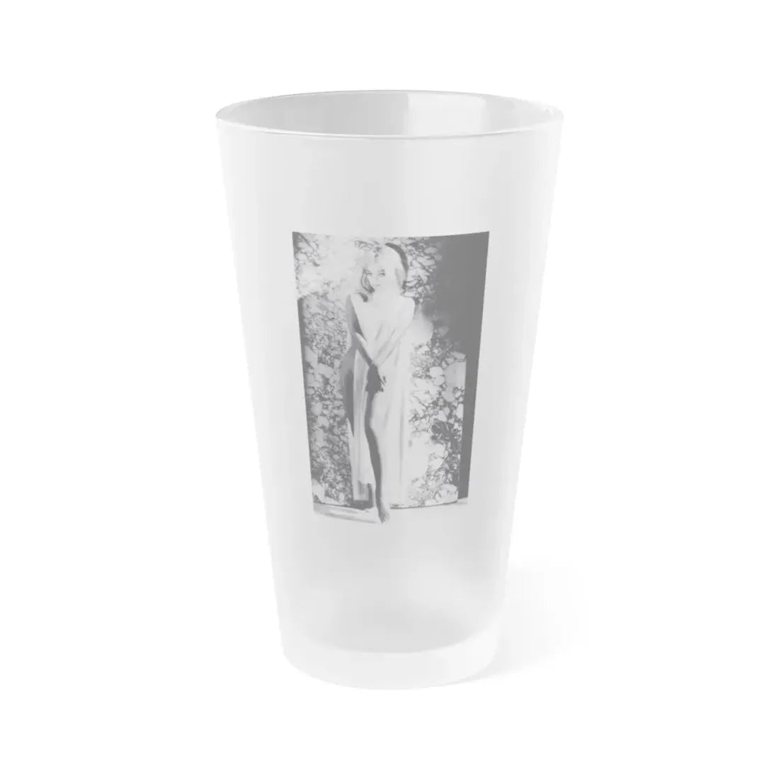 Yvette Vickers #110 (Vintage Female Icon) Frosted Pint Glass 16oz 16oz Frosted - Go Mug Yourself