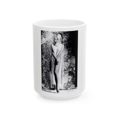 Yvette Vickers #110 (Vintage Female Icon) White Coffee Mug 15oz - Go Mug Yourself