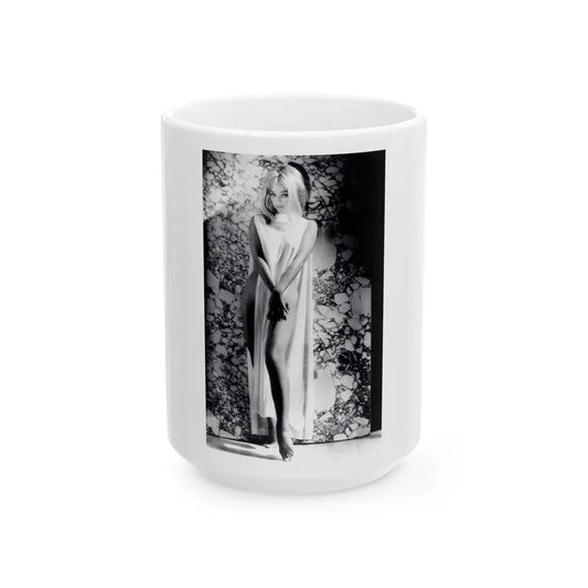 Yvette Vickers #110 (Vintage Female Icon) White Coffee Mug 15oz - Go Mug Yourself