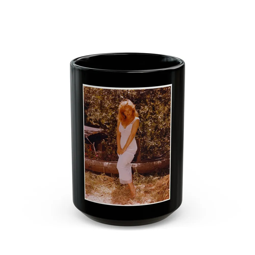 Yvette Vickers #112 (Vintage Female Icon) Black Coffee Mug-15oz-Go Mug Yourself