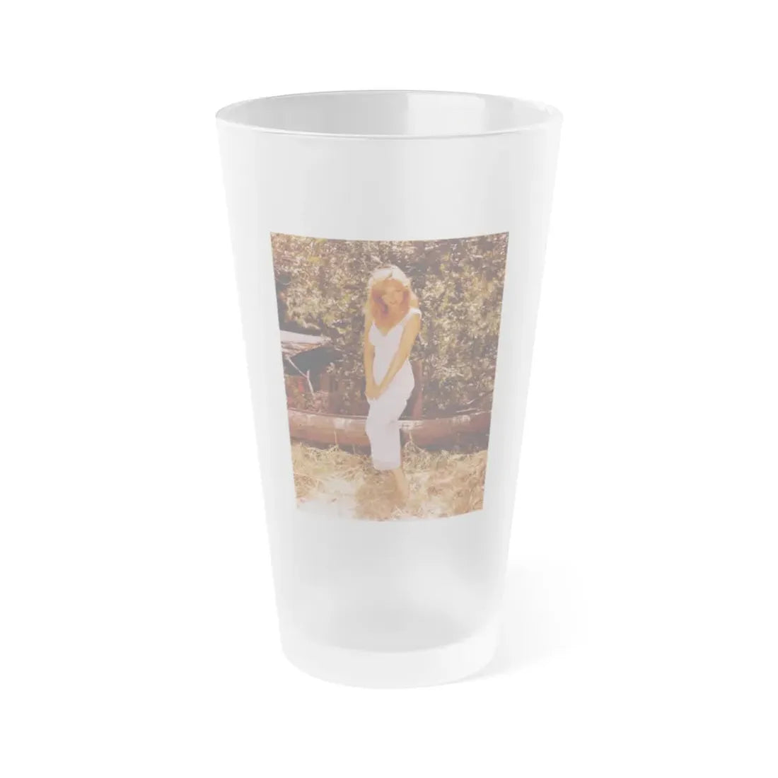 Yvette Vickers #112 (Vintage Female Icon) Frosted Pint Glass 16oz 16oz Frosted - Go Mug Yourself