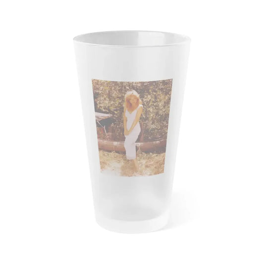 Yvette Vickers #112 (Vintage Female Icon) Frosted Pint Glass 16oz 16oz Frosted - Go Mug Yourself
