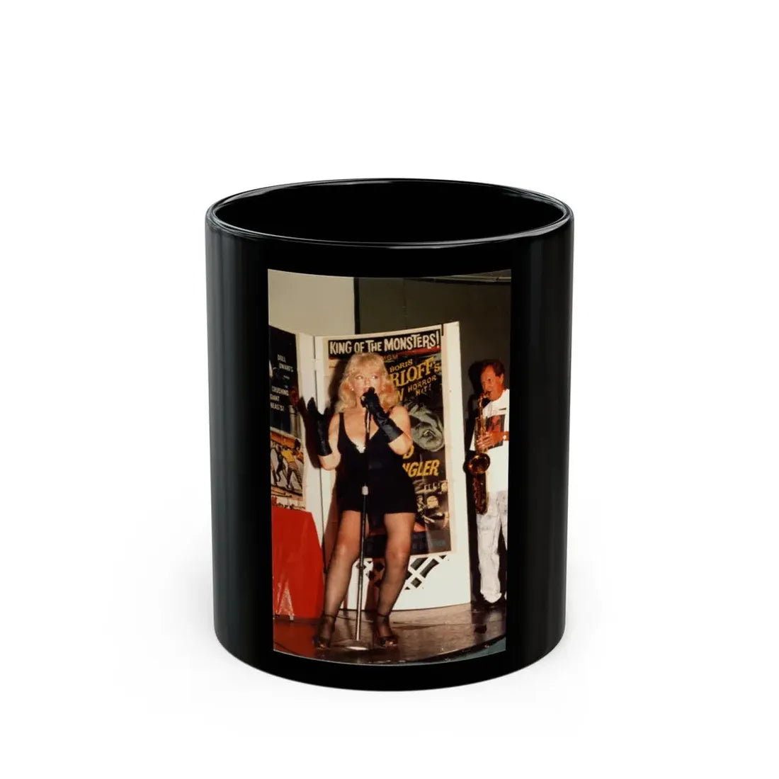 Yvette Vickers #113 (Vintage Female Icon) Black Coffee Mug 11oz - Go Mug Yourself