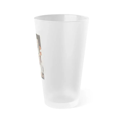 Yvette Vickers #113 (Vintage Female Icon) Frosted Pint Glass 16oz - Go Mug Yourself