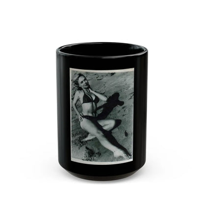 Yvette Vickers #13 (Vintage Female Icon) Black Coffee Mug-15oz-Go Mug Yourself