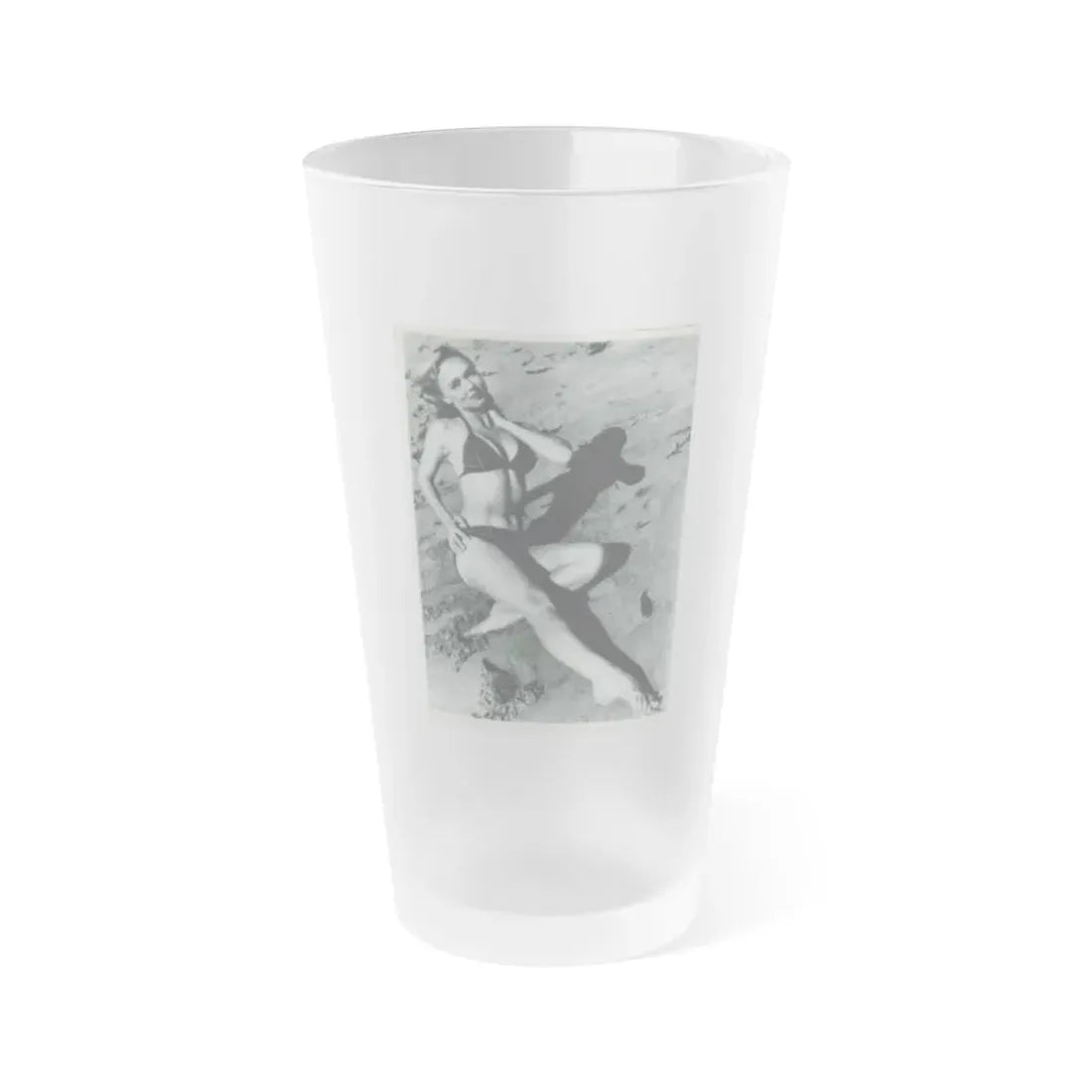 Yvette Vickers #13 (Vintage Female Icon) Frosted Pint Glass 16oz 16oz Frosted - Go Mug Yourself