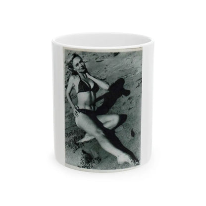 Yvette Vickers #13 (Vintage Female Icon) White Coffee Mug-11oz-Go Mug Yourself