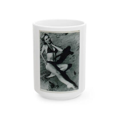 Yvette Vickers #13 (Vintage Female Icon) White Coffee Mug-15oz-Go Mug Yourself