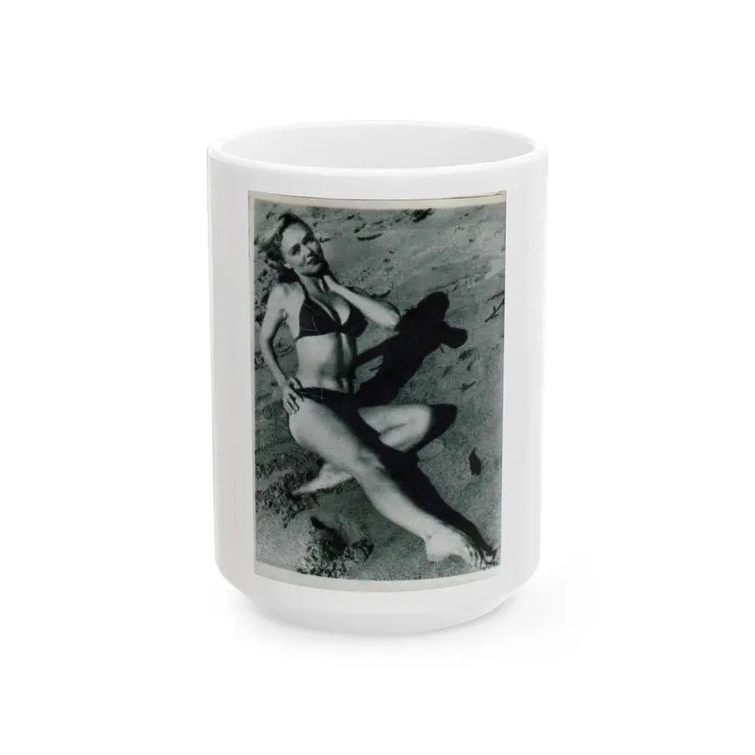 Yvette Vickers #13 (Vintage Female Icon) White Coffee Mug 15oz - Go Mug Yourself