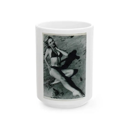 Yvette Vickers #13 (Vintage Female Icon) White Coffee Mug 15oz - Go Mug Yourself