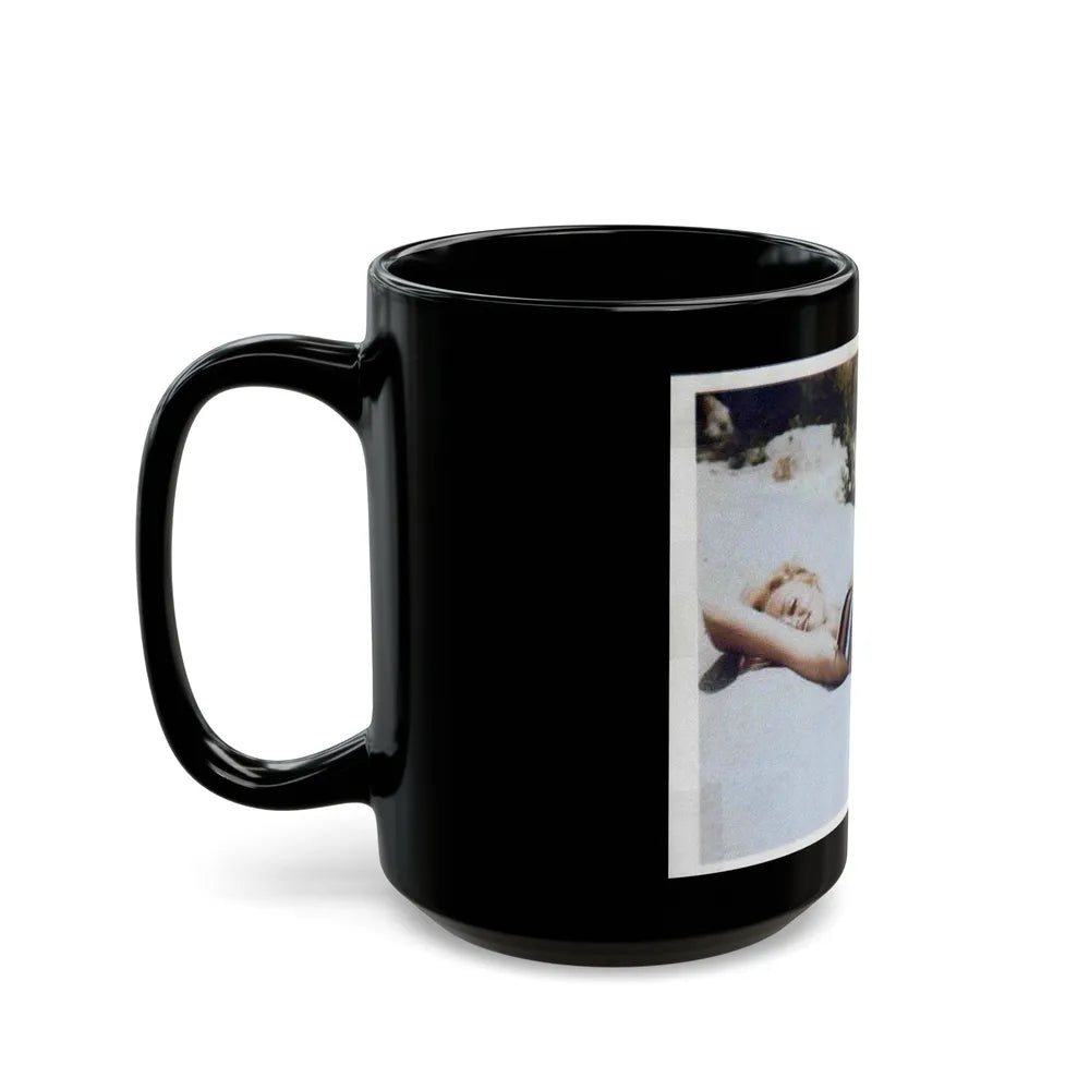 Yvette Vickers #16 (Vintage Female Icon) Black Coffee Mug-Go Mug Yourself