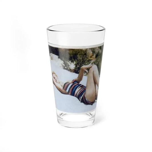 Yvette Vickers #16 (Vintage Female Icon) Pint Glass 16oz 16oz - Go Mug Yourself