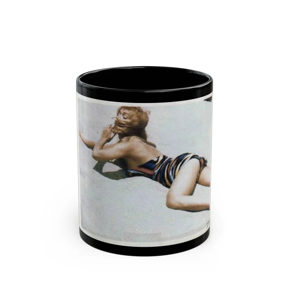 Yvette Vickers #17 (Vintage Female Icon) Black Coffee Mug-11oz-Go Mug Yourself