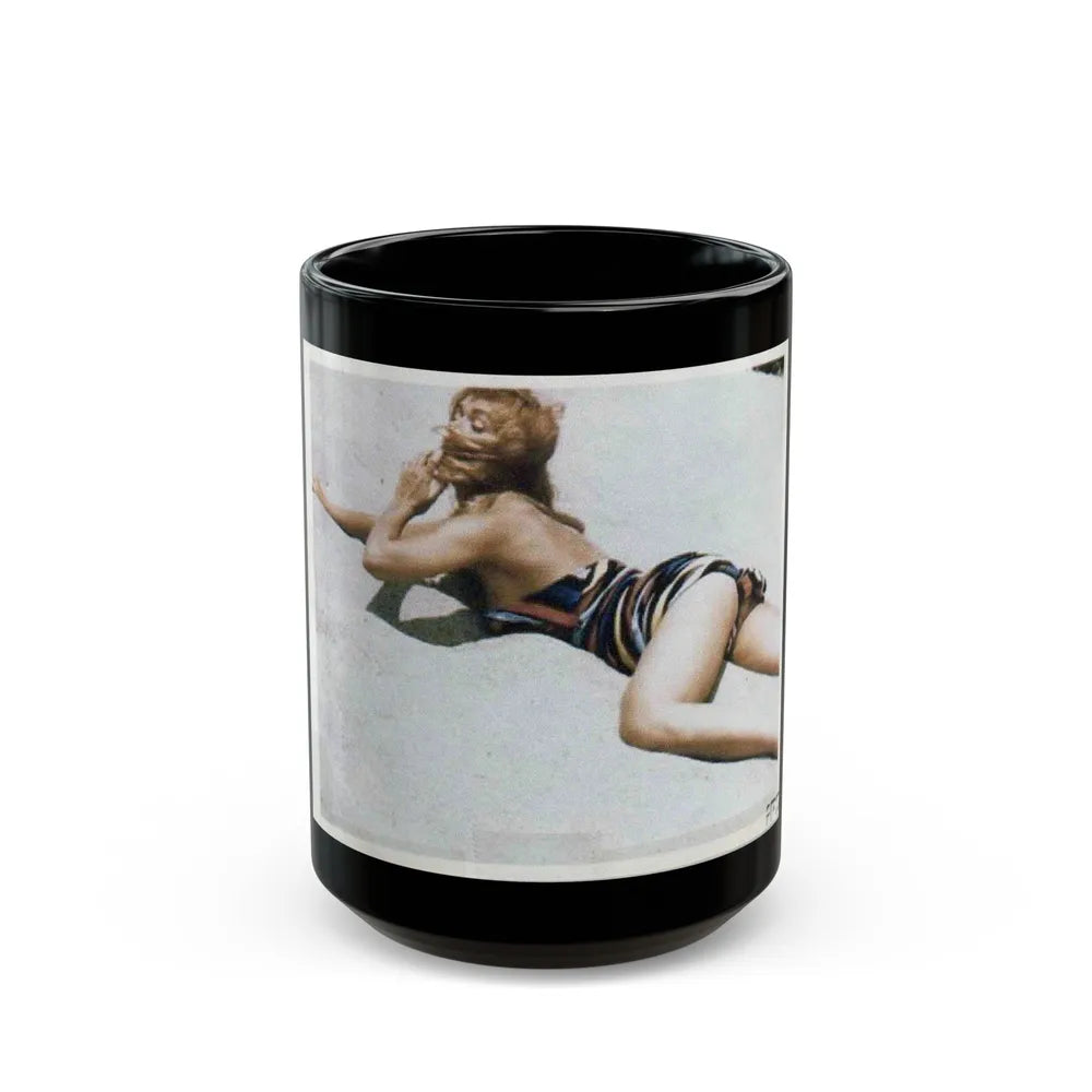 Yvette Vickers #17 (Vintage Female Icon) Black Coffee Mug-15oz-Go Mug Yourself