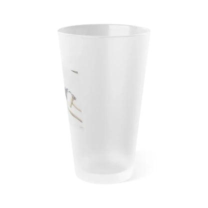 Yvette Vickers #17 (Vintage Female Icon) Frosted Pint Glass 16oz - Go Mug Yourself