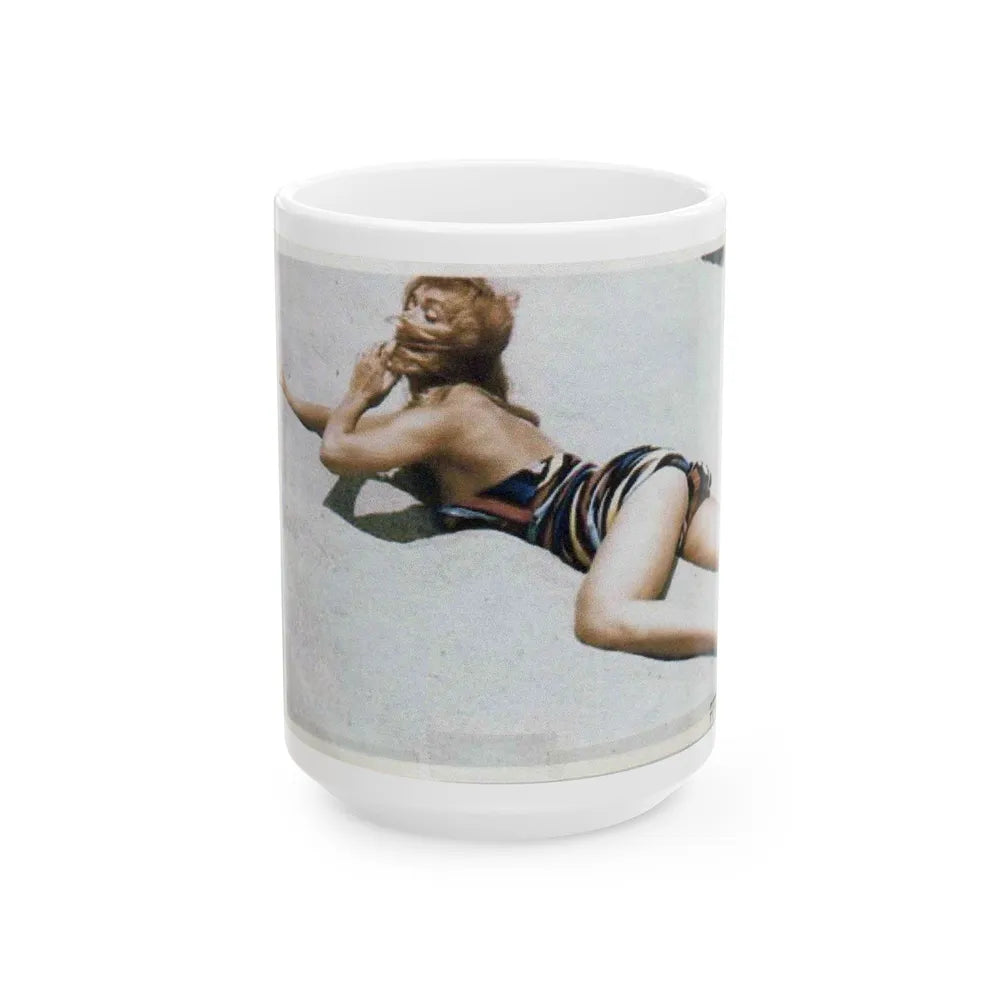 Yvette Vickers #17 (Vintage Female Icon) White Coffee Mug-15oz-Go Mug Yourself