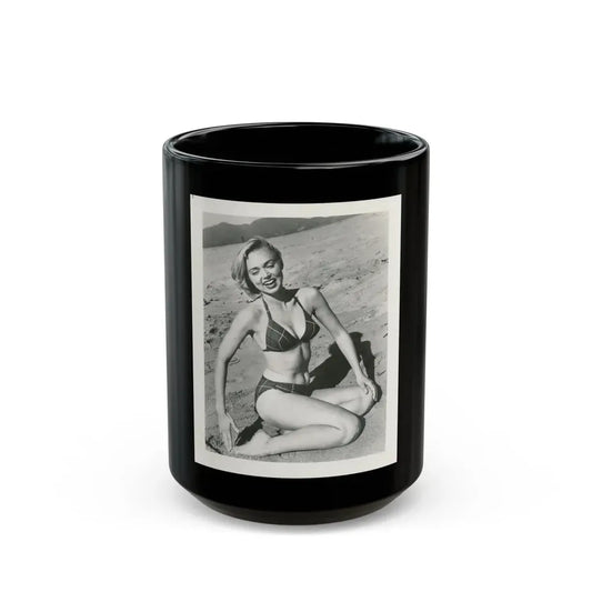 Yvette Vickers #18 (Vintage Female Icon) Black Coffee Mug 15oz - Go Mug Yourself