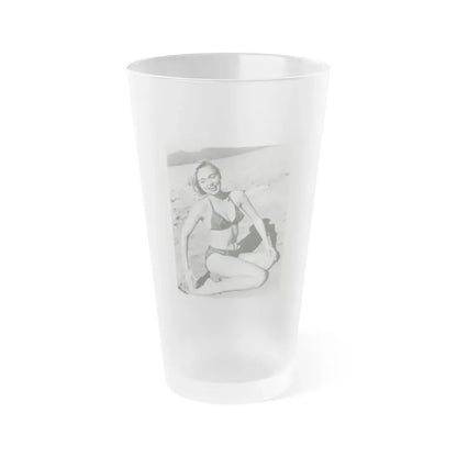 Yvette Vickers #18 (Vintage Female Icon) Frosted Pint Glass 16oz 16oz Frosted - Go Mug Yourself