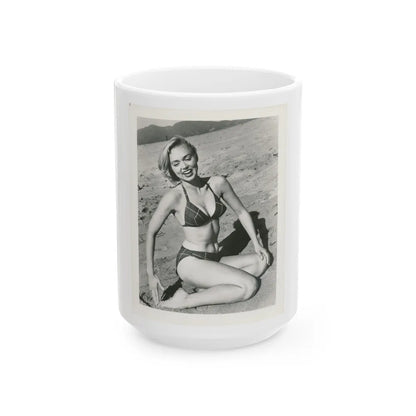 Yvette Vickers #18 (Vintage Female Icon) White Coffee Mug-15oz-Go Mug Yourself