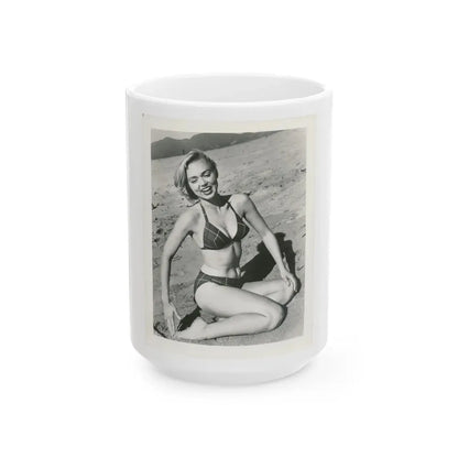 Yvette Vickers #18 (Vintage Female Icon) White Coffee Mug 15oz - Go Mug Yourself