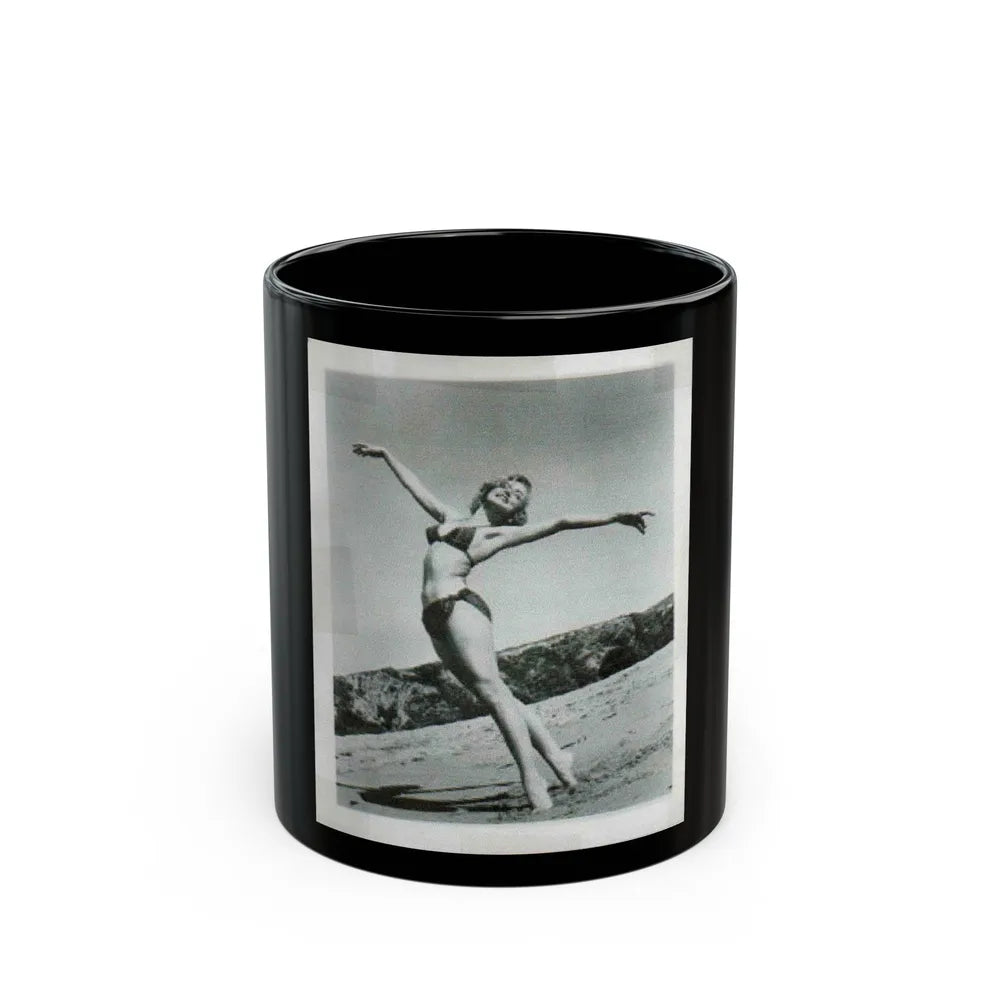 Yvette Vickers #19 (Vintage Female Icon) Black Coffee Mug-11oz-Go Mug Yourself