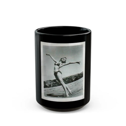 Yvette Vickers #19 (Vintage Female Icon) Black Coffee Mug-15oz-Go Mug Yourself