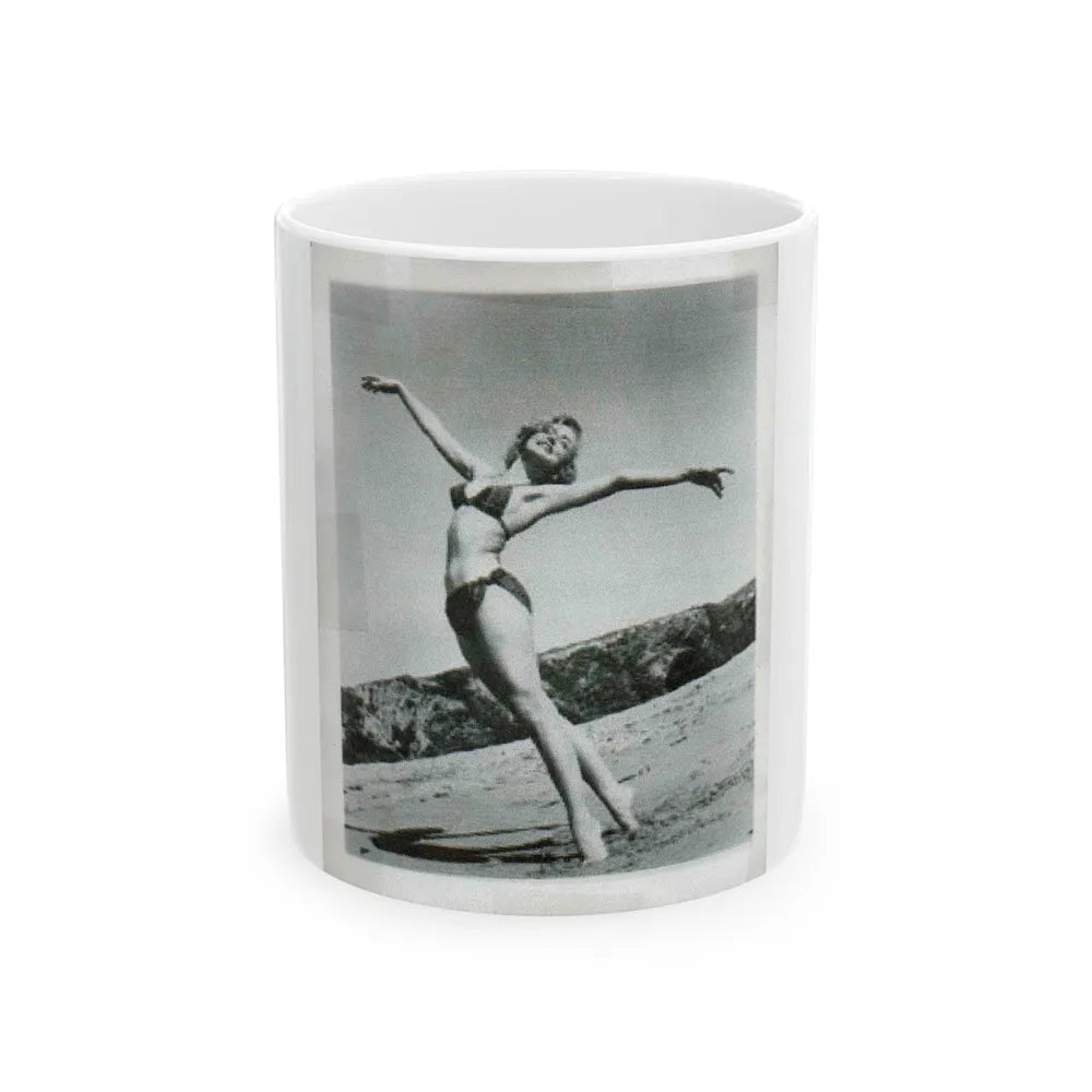 Yvette Vickers #19 (Vintage Female Icon) White Coffee Mug-11oz-Go Mug Yourself