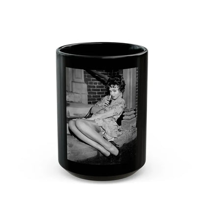 Yvette Vickers #20 (Vintage Female Icon) Black Coffee Mug 15oz - Go Mug Yourself