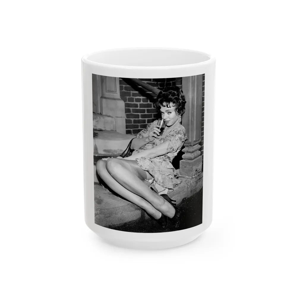 Yvette Vickers #20 (Vintage Female Icon) White Coffee Mug-15oz-Go Mug Yourself