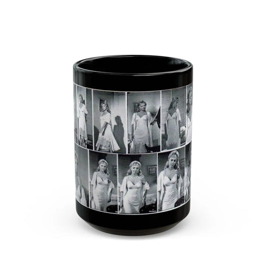 Yvette Vickers #21 (Vintage Female Icon) Black Coffee Mug-15oz-Go Mug Yourself