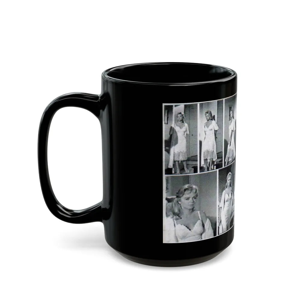 Yvette Vickers #21 (Vintage Female Icon) Black Coffee Mug-Go Mug Yourself