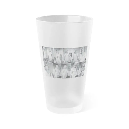 Yvette Vickers #21 (Vintage Female Icon) Frosted Pint Glass 16oz 16oz Frosted - Go Mug Yourself