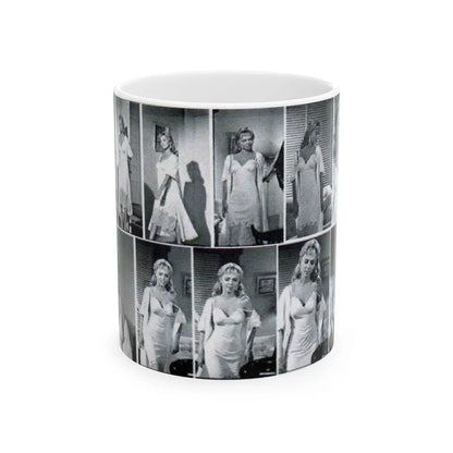 Yvette Vickers #21 (Vintage Female Icon) White Coffee Mug-11oz-Go Mug Yourself