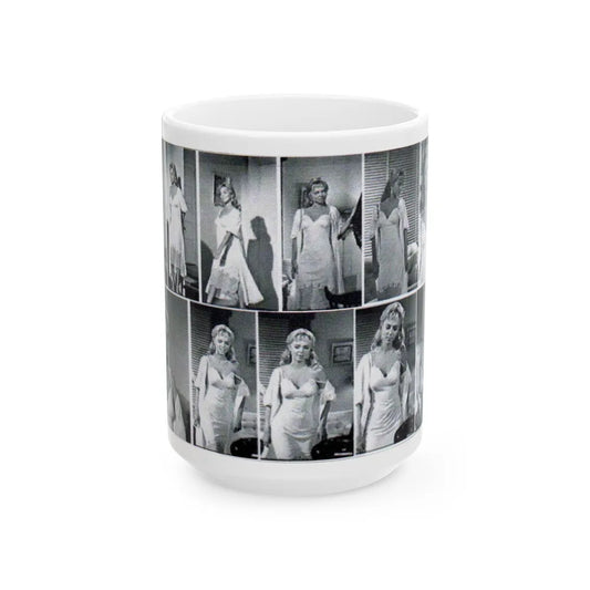 Yvette Vickers #21 (Vintage Female Icon) White Coffee Mug-15oz-Go Mug Yourself