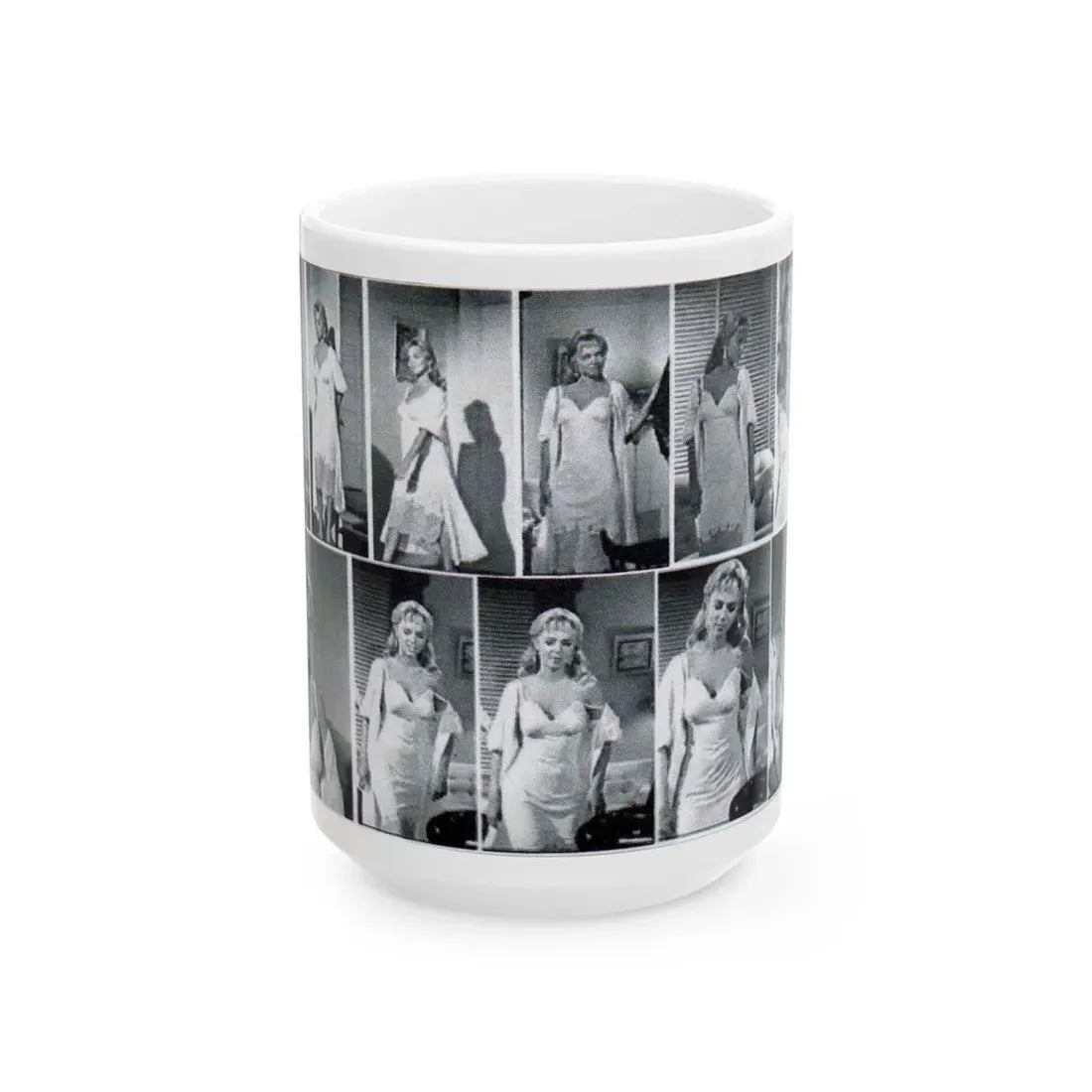 Yvette Vickers #21 (Vintage Female Icon) White Coffee Mug 15oz - Go Mug Yourself