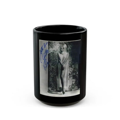 Yvette Vickers #22 (Vintage Female Icon) Black Coffee Mug 15oz - Go Mug Yourself
