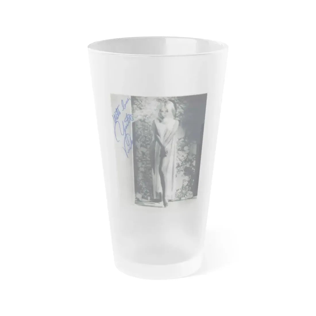 Yvette Vickers #22 (Vintage Female Icon) Frosted Pint Glass 16oz 16oz Frosted - Go Mug Yourself
