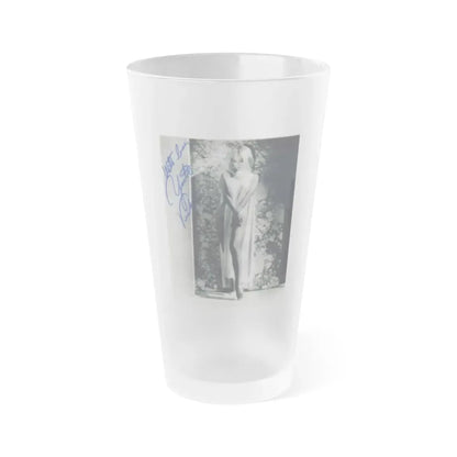 Yvette Vickers #22 (Vintage Female Icon) Frosted Pint Glass 16oz 16oz Frosted - Go Mug Yourself