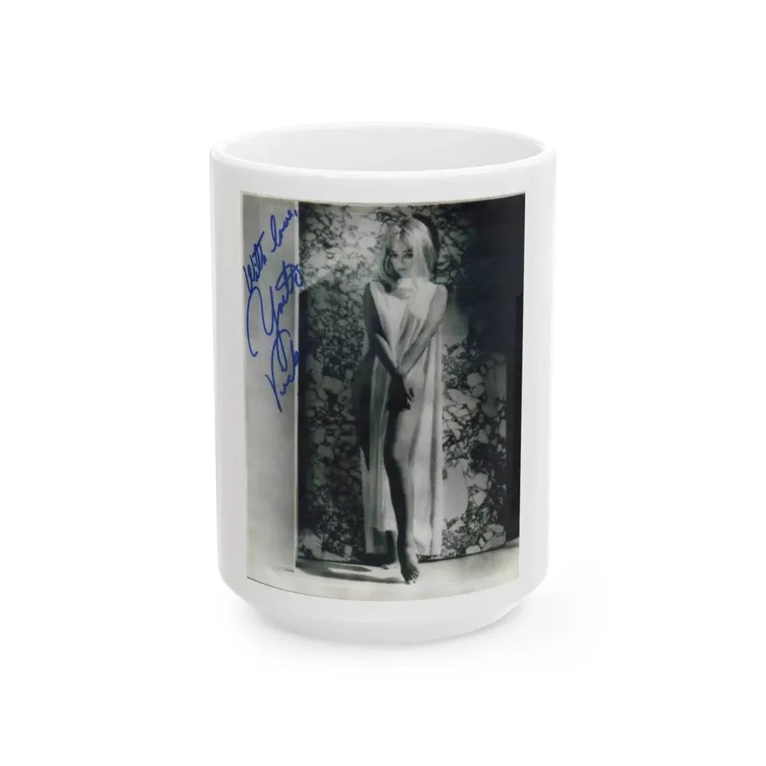 Yvette Vickers #22 (Vintage Female Icon) White Coffee Mug 15oz - Go Mug Yourself