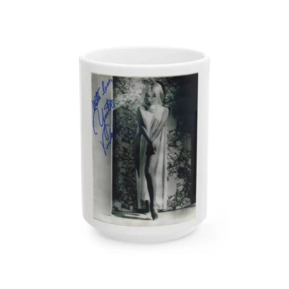 Yvette Vickers #22 (Vintage Female Icon) White Coffee Mug 15oz - Go Mug Yourself