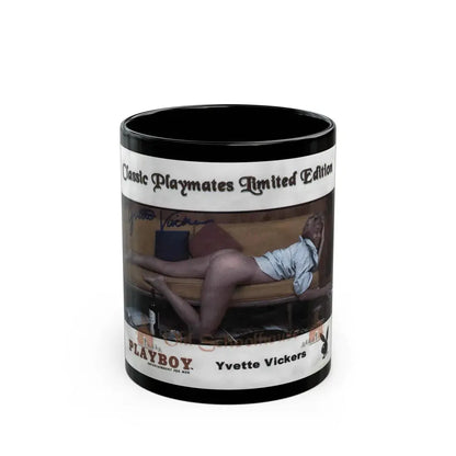 Yvette Vickers #23 (Vintage Female Icon) Black Coffee Mug 11oz - Go Mug Yourself