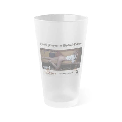 Yvette Vickers #23 (Vintage Female Icon) Frosted Pint Glass 16oz 16oz Frosted - Go Mug Yourself