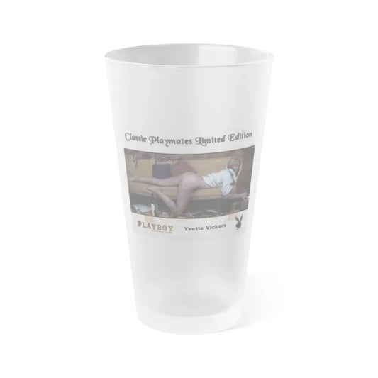 Yvette Vickers #23 (Vintage Female Icon) Frosted Pint Glass 16oz 16oz Frosted - Go Mug Yourself