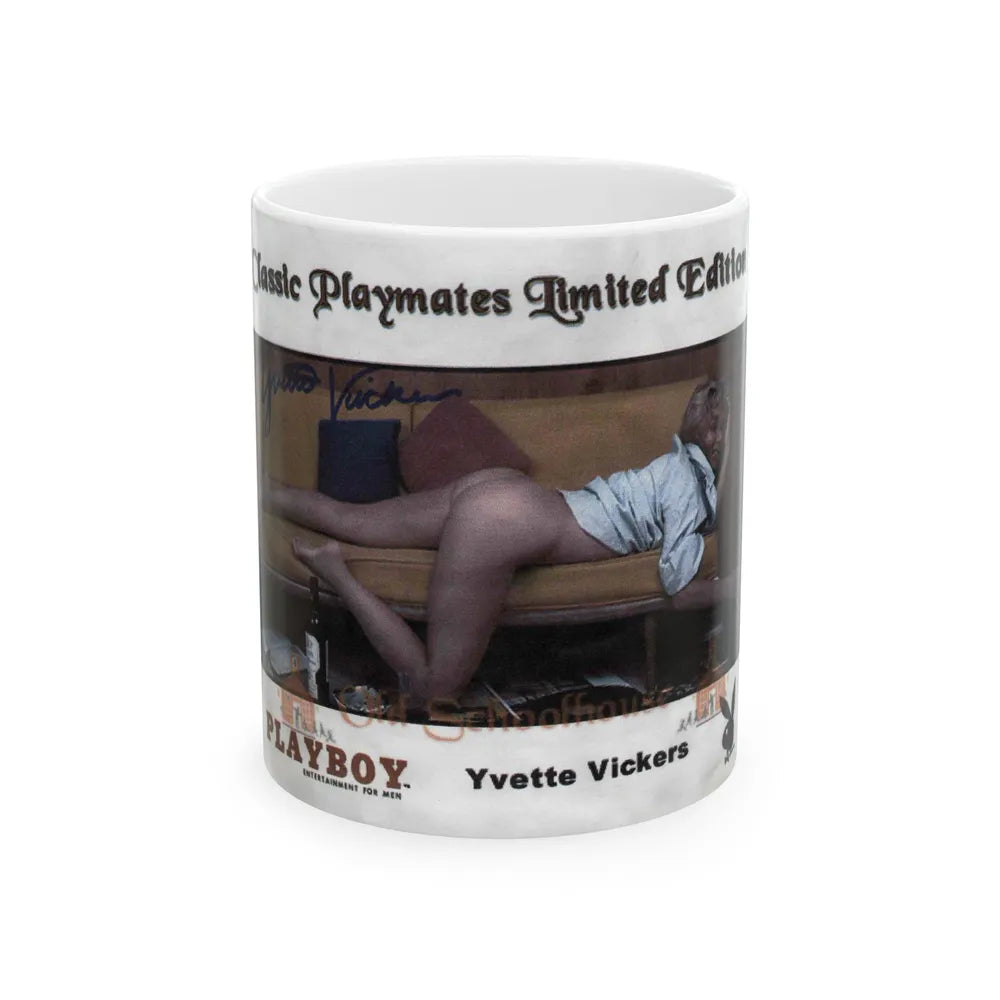 Yvette Vickers #23 (Vintage Female Icon) White Coffee Mug-11oz-Go Mug Yourself